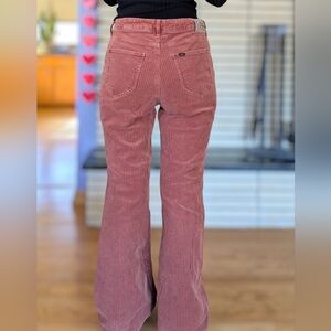 Lee Orange Corduroy Flare Pants